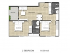 Arcadia Center Suites - 房间平面图 - 4