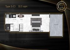 Grand Solaire Noble Condo - Studio room floor plans - 4