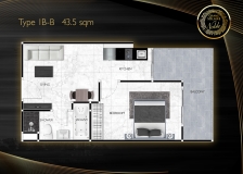 Grand Solaire Noble Condo - 1 bedroom apartment floor plans - 2