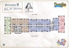 Seven Seas Le Carnival Pattaya - building B Brasilia - floor plans (28 floors) - 4