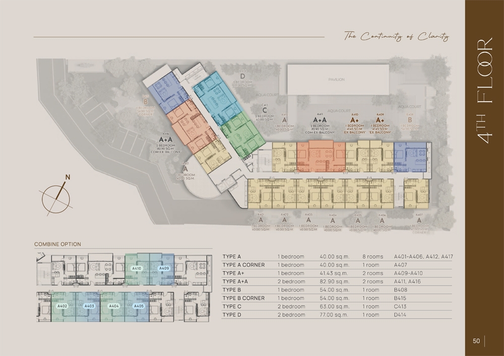 CELINE Wongamat Condo Pattaya - Поэтажные планы-1000-4