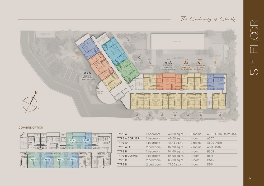 CELINE Wongamat Condo Pattaya - Поэтажные планы-1000-5