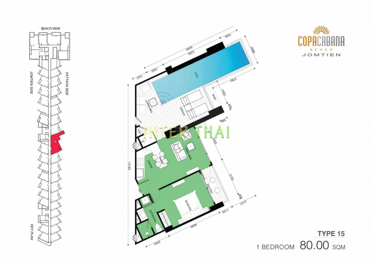 โคปาคาบาน่า คอนโด พัทยา - แปลนห้อง-290-15