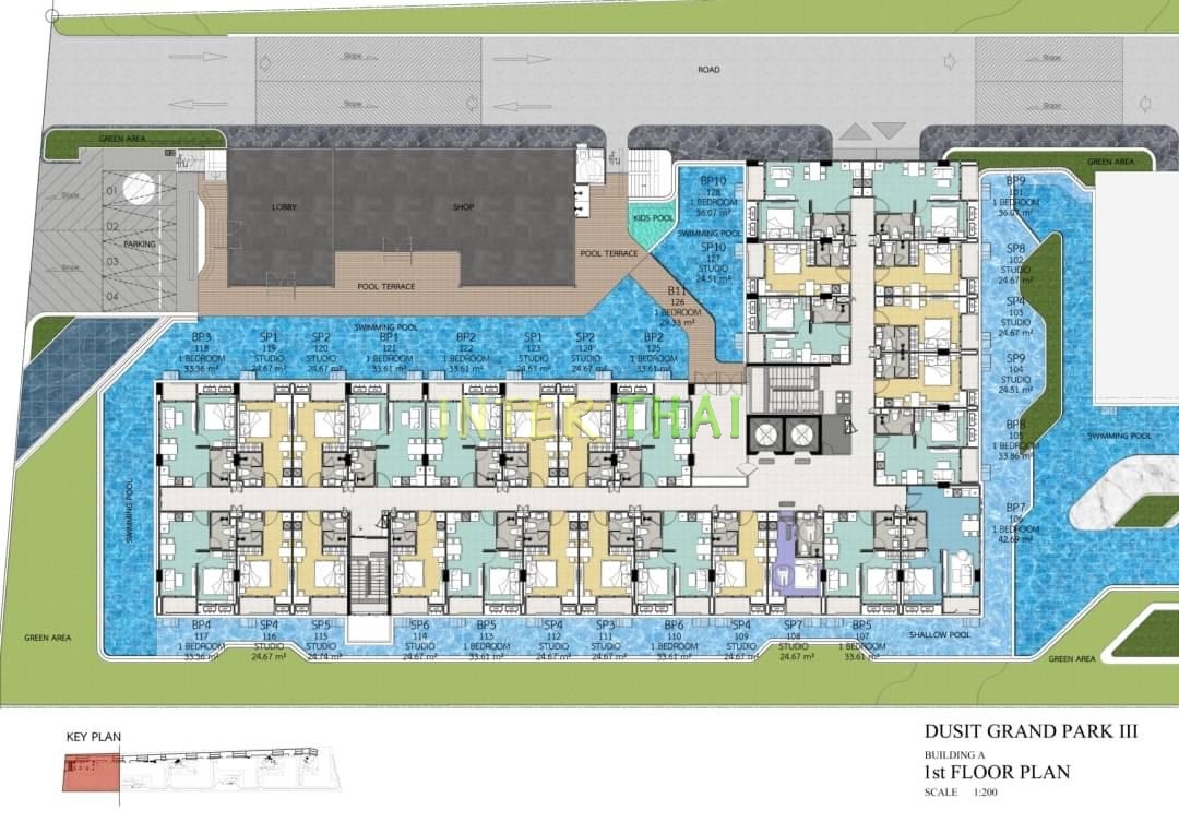 Pristine Park 3 Condo Pattaya - Floor plans-928-1