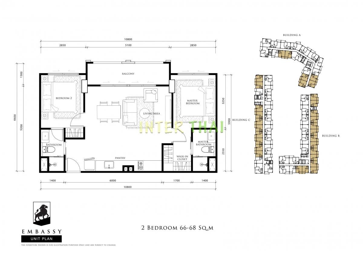 The Embassy Condo Jomtien - Планировки квартир-888-12