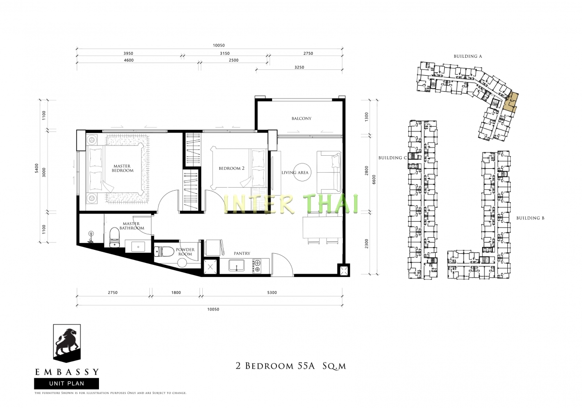 The Embassy Condo Jomtien - Планировки квартир-888-8