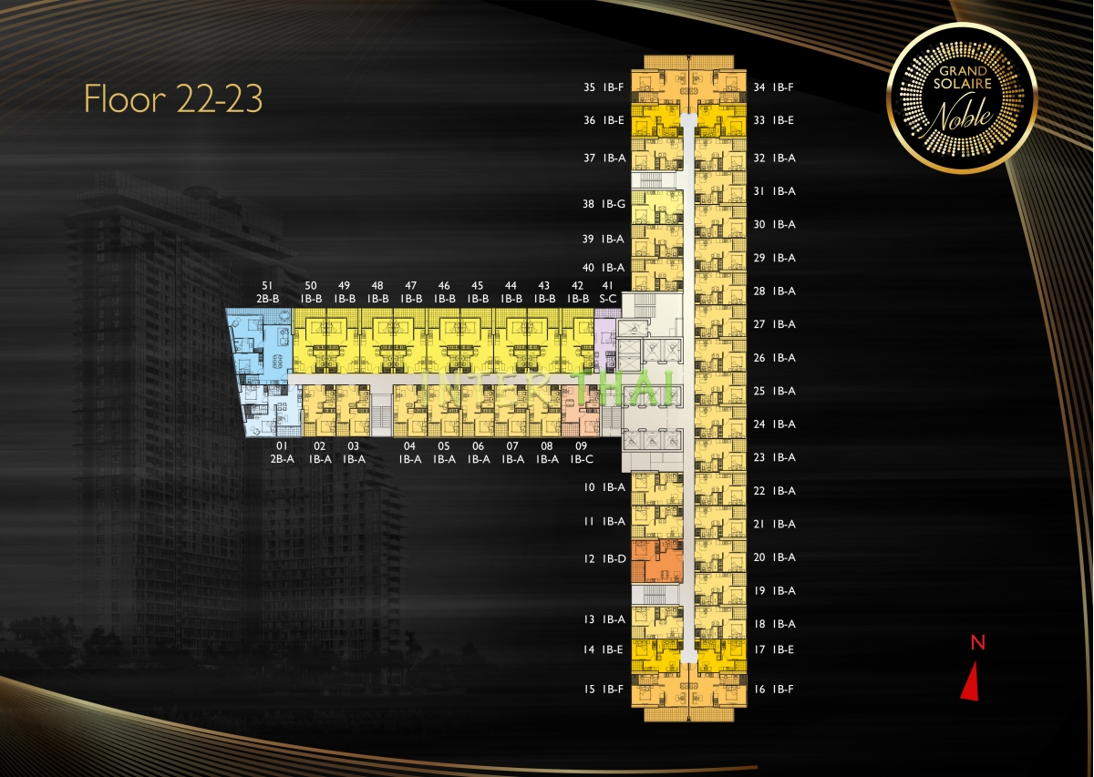 Grand Solaire Noble Condo Pattaya - Планы этажей-921-3