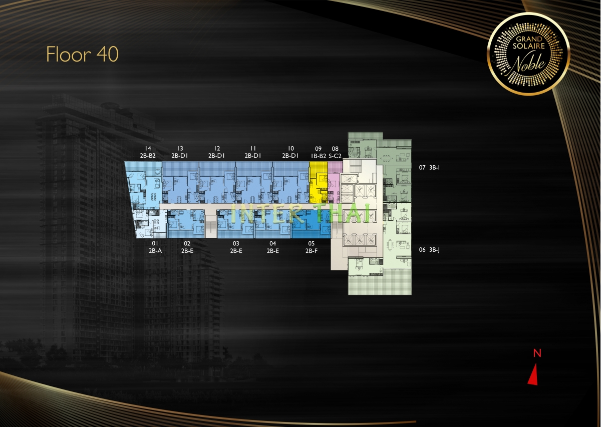 Grand Solaire Noble Condo Pattaya - Планы этажей-921-8