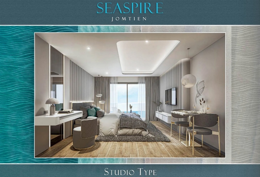 โครงการ ซีสไปร์ จอมเทียน คอนโด พัทยา - Studio room-958-2