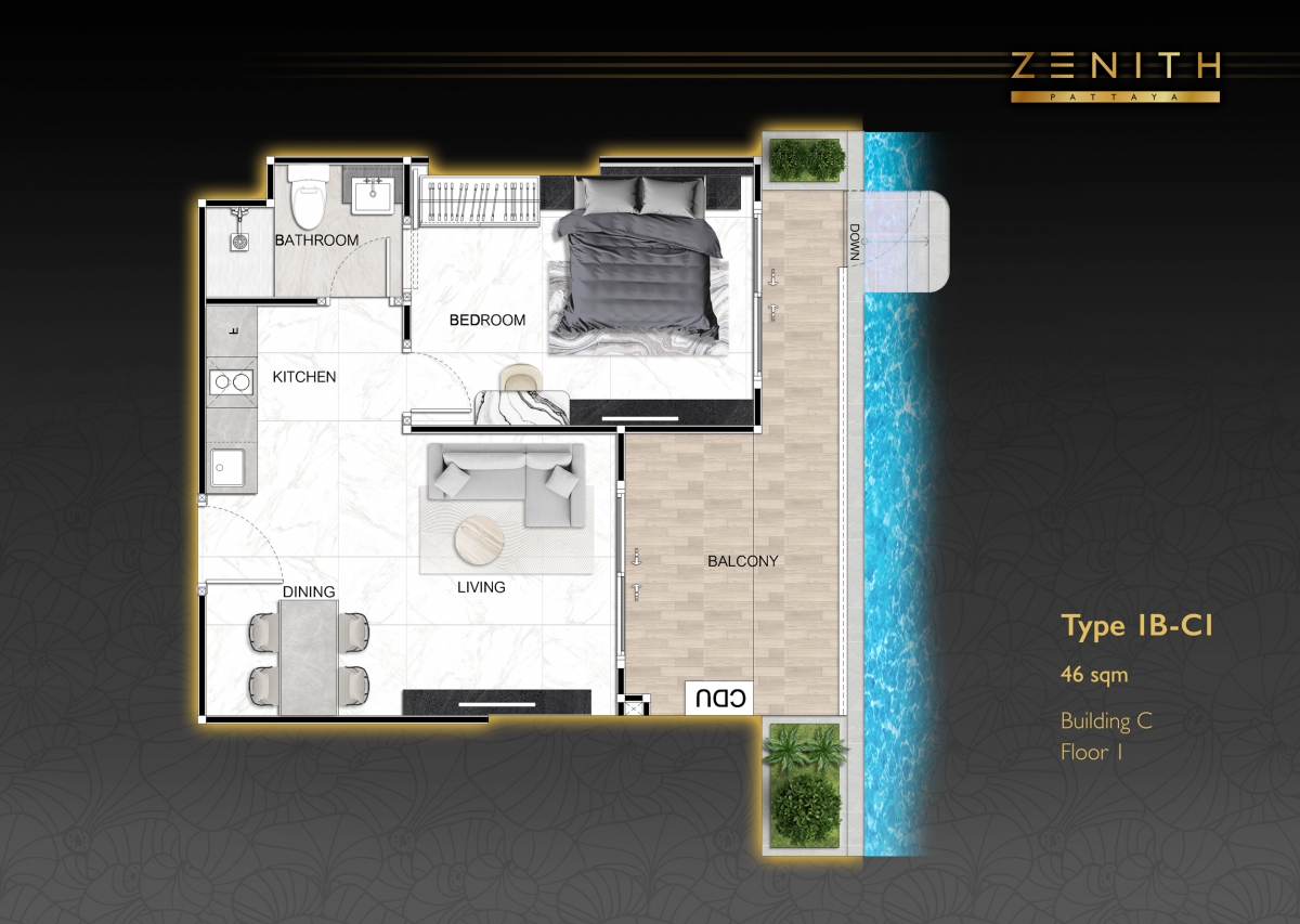 Zenith Condo Pattaya - квартиры-971-6