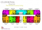 Club Royal Condo Pattaya - 楼层平面图 - 4