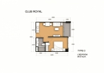 Club Royal Condo Pattaya - 房间平面图 - 11