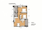Club Royal Condo Pattaya - 房间平面图 - 14