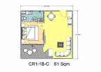 Club Royal Condo Pattaya - 房间平面图 - 4