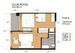 Club Royal Condo Pattaya - 房间平面图 - 8