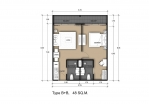 Laguna Beach 2 Condo Pattaya - แปลนห้อง - 3
