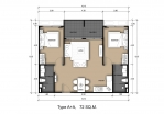 Laguna Beach 2 Condo Pattaya - แปลนห้อง - 5