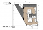 Laguna Beach 2 Condo Pattaya - แปลนห้อง - 7