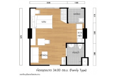 Lumpini Ville Naklua Wongamat - планировки квартир - 3