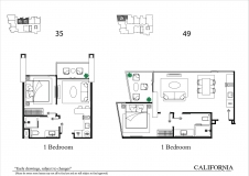 Riviera California Condo Pattaya - 房间平面图 - 2