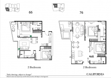 Riviera California Condo Pattaya - 房间平面图 - 4