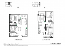 Riviera California Condo Pattaya - 房间平面图 - 6