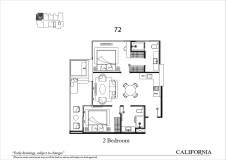 Riviera California Condo Pattaya - 房间平面图 - 1