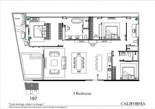 Riviera California Condo Pattaya - 房间平面图 - 10
