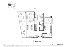 Riviera California Condo Pattaya - 房间平面图 - 4