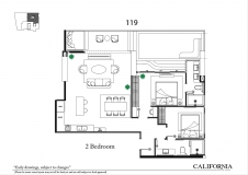 Riviera California Condo Pattaya - 房间平面图 - 5