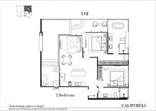 Riviera California Condo Pattaya - 房间平面图 - 6