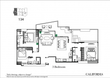 Riviera California Condo Pattaya - 房间平面图 - 7