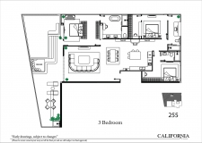 Riviera California Condo Pattaya - 房间平面图 - 9