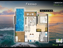 Riviera California Condo - Квартиры с 1 спальней планировки - 11