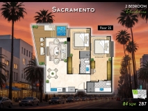 Riviera California Condo - Квартиры с 2 спальнями - 8