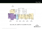 Riviera Monaco Condo Pattaya - floor plans - 12