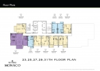 Riviera Monaco Condo Pattaya - floor plans - 9