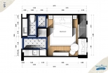 Seven Seas Cote d`Azur Condo Pattaya - แปลนห้อง - 1