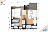 Seven Seas Cote d`Azur Condo Pattaya - แปลนห้อง - 3