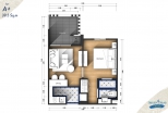 Seven Seas Cote d`Azur Condo Pattaya - แปลนห้อง - 6